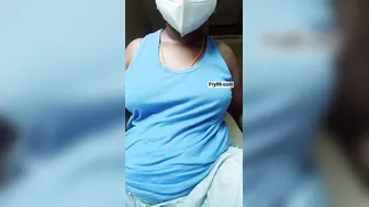 Busty Desi Aunty Spreading Wide Showing Off Her Dripping Pussy