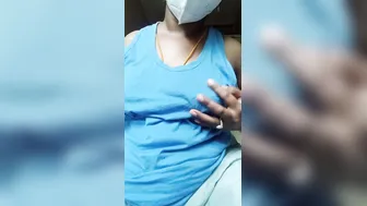 Busty Desi Aunty Spreading Wide Showing Off Her Dripping Pussy
