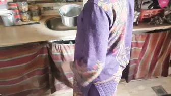First Time Trying Anal With Nervous Aunty In Her Small Kitchen