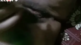 Village Aunty Fucking Her Wet Pussy With A Fresh Thick Cucumber