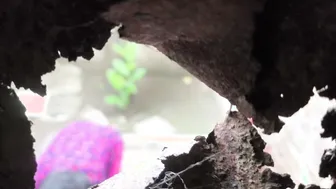 Catching My Step Aunty Bathing With Uncle Through The Door Gap