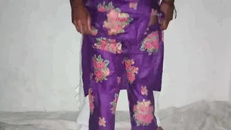 Making Aunty Stand Up Straight While Drilling Her From Behind