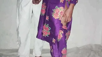 Making Aunty Stand Up Straight While Drilling Her From Behind
