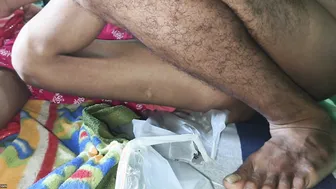 Lifting Her Nightie Revealing Pink Pussy Before Pounding Aunty Hard
