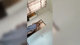 Capturing Beautiful Aunty Getting Fully Nude For Me On Camera