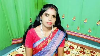 Village Aunty Giving Stepson Blowjob Then Riding Him Moaning