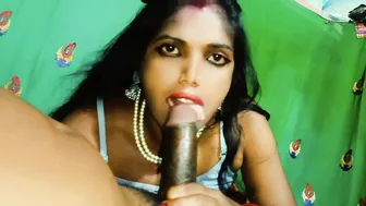 Village Aunty Giving Stepson Blowjob Then Riding Him Moaning