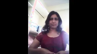 Curvy Aunty Undressing Slowly Revealing Her Massive Boobs