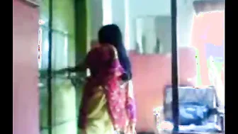 Chubby Aunty From Society Fucking Young Boyfriend Behind Doors