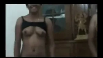 Three Hot South Indian Aunties Sharing One Lucky Guy Together