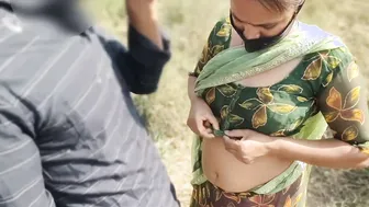 Virgin Aunty Losing It To Young Guy Deep In Village Jungle