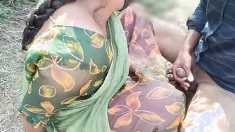 Virgin Aunty Losing It To Young Guy Deep In Village Jungle