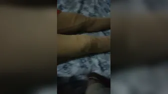 Sleeping Aunty Wakes Up Getting Touched And Fucked By Neighbor