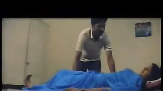 Hot Aunty In Blue Saree Spreading Legs For Her Neighbor