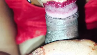 Bhabhi Swallowing His Dark Cock Before Riding Him Wildly