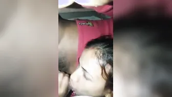 Neighbor Aunty Secretly Sucking My Dick While Hubby At Work