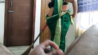 55 Year Old Aunty Catching Me Jerking Off And Begging For My Dick