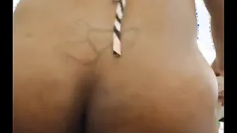 Thick Ass Married Aunty Spreading Her Fat Pussy Lips Close