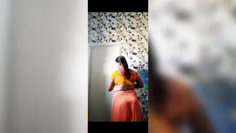 Mallu Aunty Stripping Naked Showing Everything In Two Parts