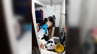 Desi Aunty Posing Nude While Hubby Records Her Sexy Body