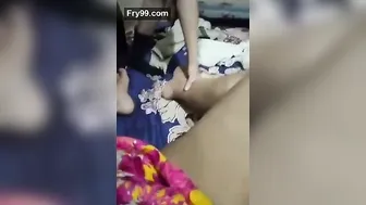 Chubby Married Aunty Cheating With Young Lover In Bedroom Scandal