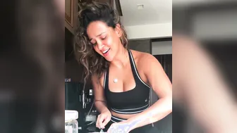 Busty Babe Showing Off Her Massive Cleavage Teasing Me Good