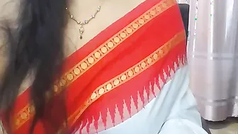 Bengali Aunty Stripping Saree During Naughty Video Chat