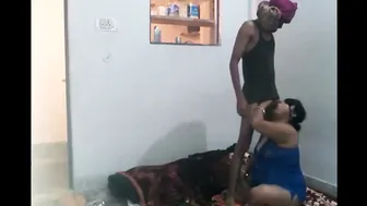 Mature Aunty Seducing Young Neighbor Boy In Her Bedroom