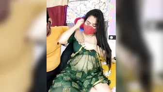 Kissing Her Neck Licking Armpits And Squeezing Aunty Tits