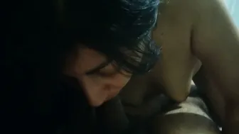 Aunty Getting On Her Knees And Sucking My Cock Until I Finish
