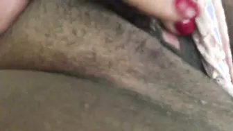 Curvy Aunty Spreading Wide And Showing Her Wet Pussy Closeup