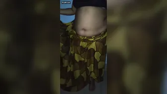 Married Aunty Undressing Her Saree Blouse Revealing Her Body