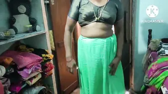 Horny Tamil Milf Stripping Naked Fingering Her Dripping Pussy