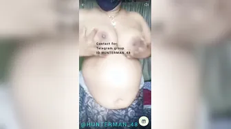 Chubby South Indian Aunty Showing Her Curves Live On Video Call