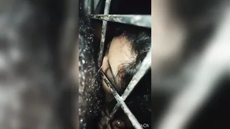 Neighbor Guy Getting Secret Blowjob From Married Aunty Behind Doors