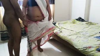 White Saree Milf Getting Pounded By Stranger After Cleaning