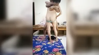 Smoking Aunty Getting Drunk And Wild With Her Man At Night