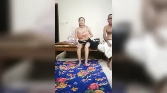 Smoking Aunty Getting Drunk And Wild With Her Man At Night
