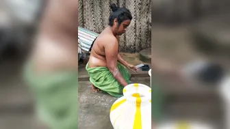 Wet Indian Aunty Playing With Herself Recording In The Bathroom