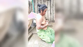 Wet Indian Aunty Playing With Herself Recording In The Bathroom