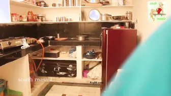 Telugu Aunty Getting Naughty With Hubby In Kitchen Making Him Horny