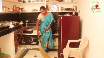 Telugu Aunty Getting Naughty With Hubby In Kitchen Making Him Horny