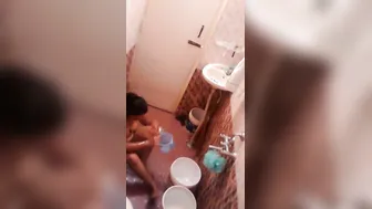 Spying On My Neighbor Aunty Taking Shower Through Bathroom Window