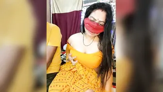Mature Aunty On Her Knees Sucking And Kissing My Hard Cock