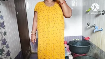 Curvy Indian Aunty Soaping Her Body In Steamy Bathroom Shower