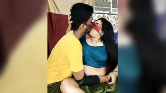 Making Out With Aunty And Squeezing Her Soft Tits Passionately