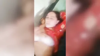 Beautiful Aunty Getting Her Boobs Sucked By Her Secret Lover