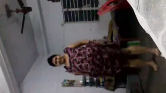 Thick Ass Aunty From Village Stripping And Teasing On Camera