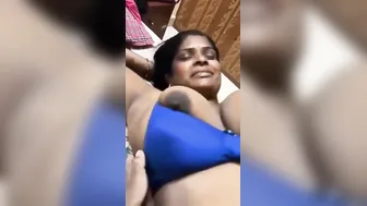 Tamil Aunty Moaning While Getting Her Big Tits Squeezed And Fucked