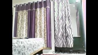 Village Aunty Changing Clothes Getting Caught Touching Herself